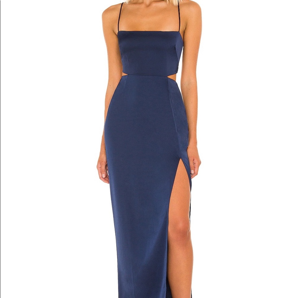 Nookie Stella Cut Out Gown in Navy